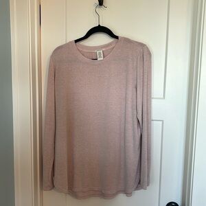 Light pink long sleeve shirt- light sweater